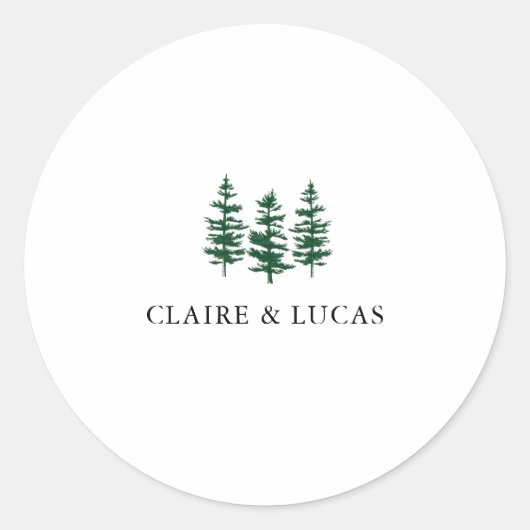 Ponderosa Pines Sticker (Voorkant)