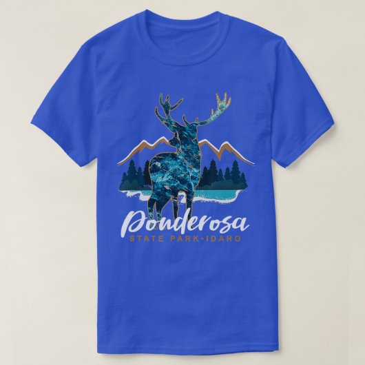 Ponderosa State Park Idaho Souvenir T-shirt (Design voorkant)