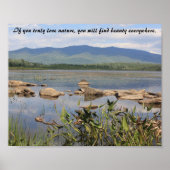 Pondicherry Mountain Uitzicht Inspirerend Poster (Voorkant)