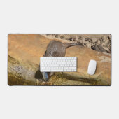 **"Pondside Feest: een otter en zijn vangst"** Bureaumat (Keyboard & Muis)