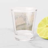 **"Pondside Feest: een otter en zijn vangst"** Shot Glas (Achterkant)