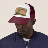 **"Pondside Feest: een otter en zijn vangst"** Trucker Pet (In situ)