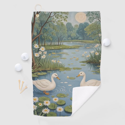 Pondside Tranquility Golfhanddoek (Insitu)