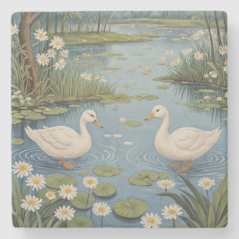 Pondside Tranquility Stenen Onderzetter