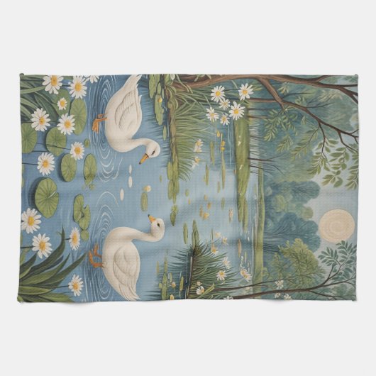 Pondside Tranquility Theedoek (Horizontaal)