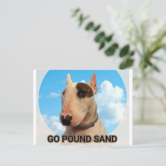 Pondzand briefkaart (Staand voorkant)