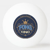 Pong King Blue Pingpongbal (Voorkant)