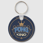 Pong King Blue Sleutelhanger (Voorkant)