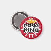 Pong King Red Magneet (Voorkant / Achterkant)