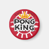 Pong King Red Magneet (Voorkant)