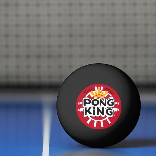 Pong King Red Pingpongbal (Net)