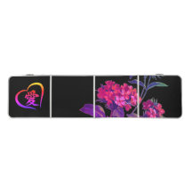 Pong Table JAPANESE FLOWERS EN KANJI LIEFT