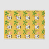 Pongal Pot, Koe en boom Tissuepapier (Voorkant)