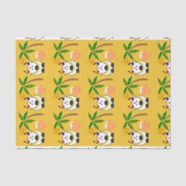 Pongal Pot, Koe en boom Tissuepapier