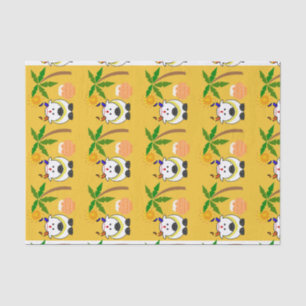 Pongal Pot, Koe en boom Tissuepapier