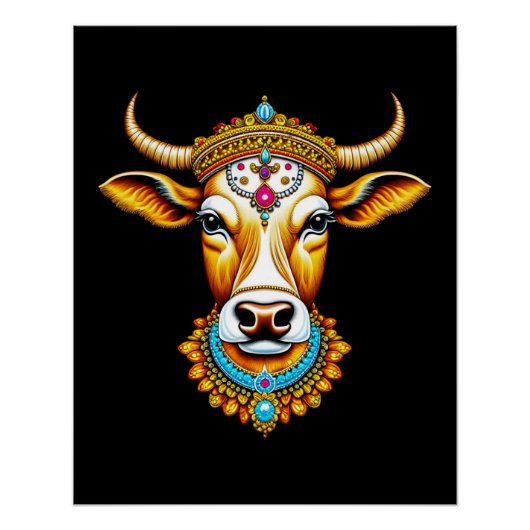 Pongal Versierde Koe Perfect Poster (Voorkant)