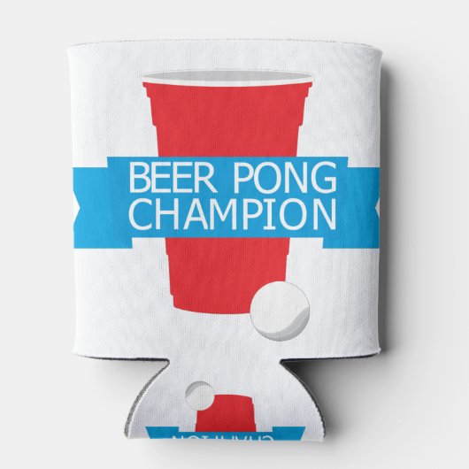 pongkampioen bier blikjeskoeler (Achterkant)