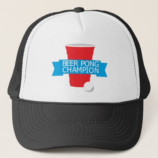 pongkampioen bier trucker pet (Voorkant)