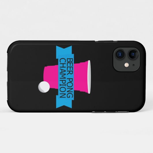 pongkampioen college Case-Mate iPhone case (Achterkant (horizontaal))