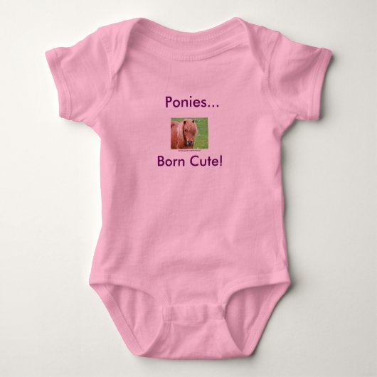 Ponies... Born Cute. Romper (Voorkant)