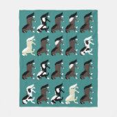 Ponies Fleece Blanket (Voorkant)