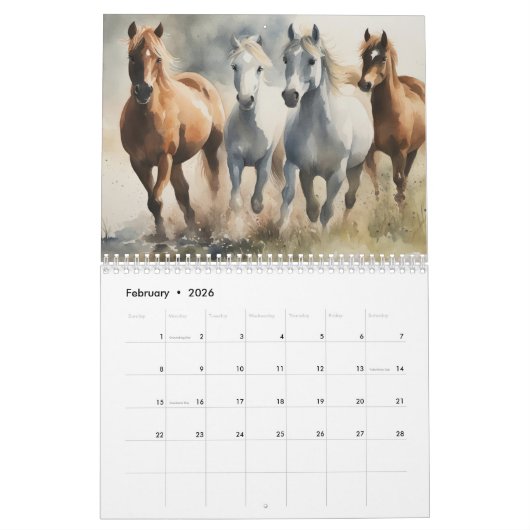 Ponies Kalender (Feb 2026)