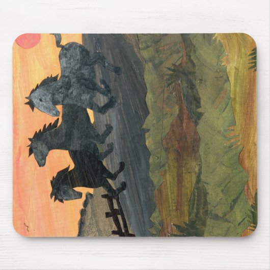 Ponies mousepad muismat (Voorkant)