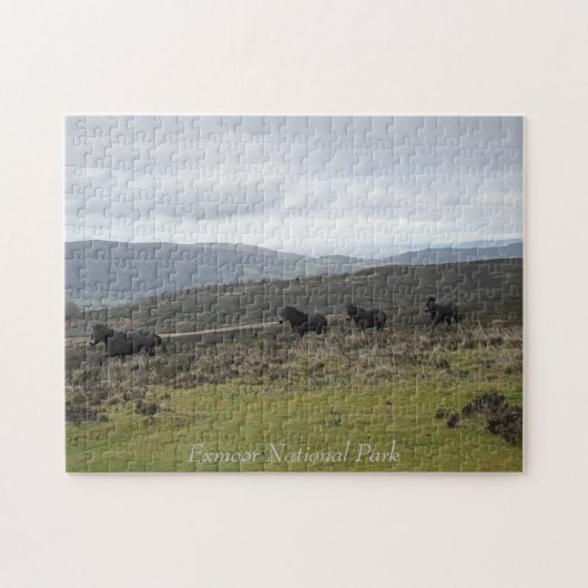 Ponies op Exmoor National Park, Engeland Legpuzzel (Horizontaal)