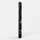 Ponies op zwart Case-Mate iPhone case (Achterkant/rechts)