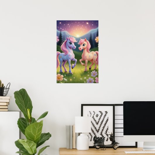 Ponies Poster (Thuiskantoor)