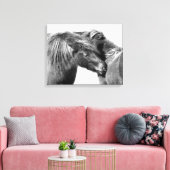 Ponies Scratch Canvas Afdruk (Insitu (Woonkamer))