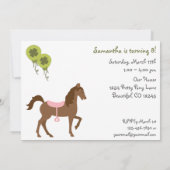 Ponies St Patrick's Day Birthday Uitnodiging (Achterkant)