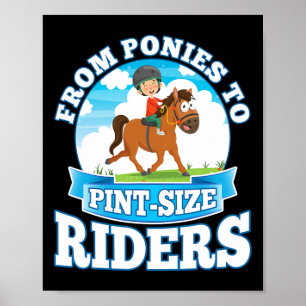 Ponies to Pint-size Riders Artistic Riding Kinder Poster