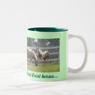 Ponies Tweekleurige Koffiemok