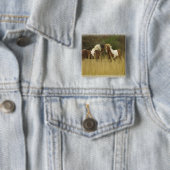 Ponies verven op Button Veldvierkant (In situ)