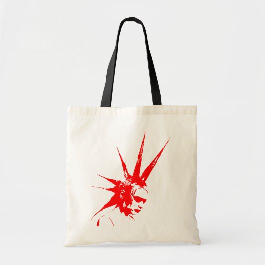 ponkmeisje rood tote bag (Voorkant)