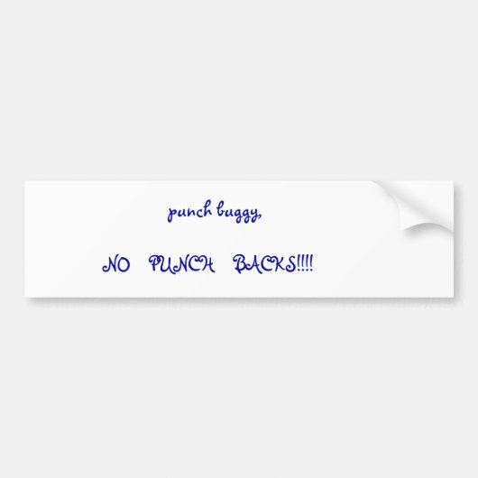 ponsbuggy,           ... bumpersticker (Voorkant)