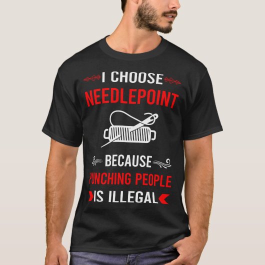 Ponsen Needlepoint Canvas Werk T-shirt (Voorkant)