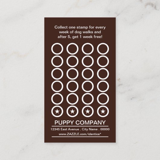 ponskaart met dubbele blootstelling klantenkaartje (Achterkant)