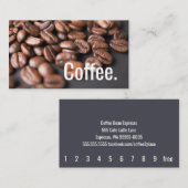 Ponskaart Oswald van de Bonen van de Koffie van de Klantenkaartje (Voorkant / Achterkant)