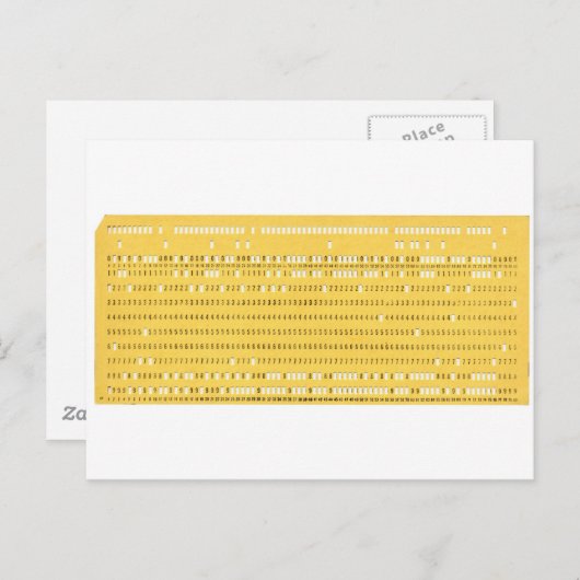  ponskaart voor computergegevensopslag briefkaart (Voorkant / Achterkant)