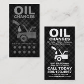 ponskaart voor olieveranderingen klantenkaartje (Voorkant / Achterkant)