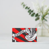 ponskaart voor tattoo klantenkaartje (Staand voorkant)