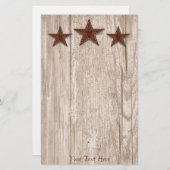 ponsmachine met dunne sterren briefpapier (Voorkant / Achterkant)