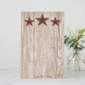 ponsmachine met dunne sterren briefpapier (Staand voorkant)