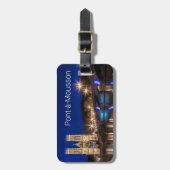 Pont a Mousson Panorama met Moselle Souvenir Bagagelabel (Voorkant verticaal)