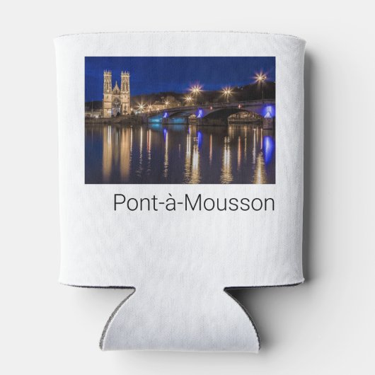 Pont a Mousson Panorama met Moselle Souvenir Blikjeskoeler (Achterkant)