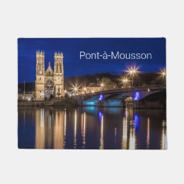 Pont a Mousson Panorama met Moselle Souvenir Deurmat
