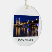 Pont a Mousson Panorama met Moselle Souvenir Keramisch Ornament (Rechts)