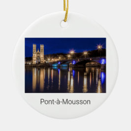 Pont a Mousson Panorama met Moselle Souvenir Keramisch Ornament